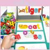 Alphabet Magnetic Word Puzzle For Kids Learning Wooden Educational Gift Toy
