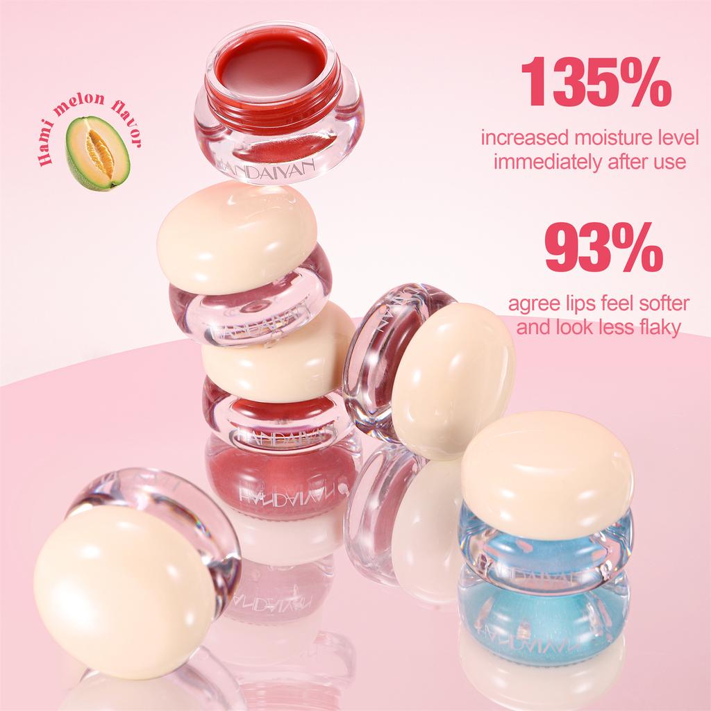 4-color Color-changing Lip Gloss with Brush, Water-gloss Lip Gloss To Care for Lips, Mirror Moisturizing Lip Balm, Lip Care