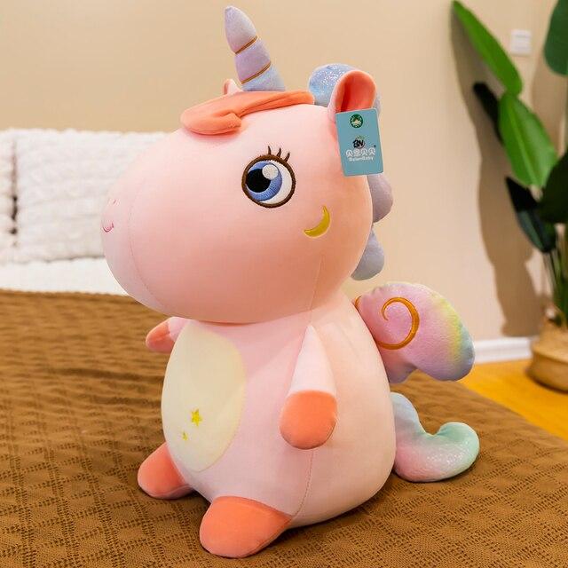 Velký kawaii Embracable jednorožec s křídly plyšové hračky plněné měkké zvířecí jednorožec panenky pro holčičky dárky k narozeninám
