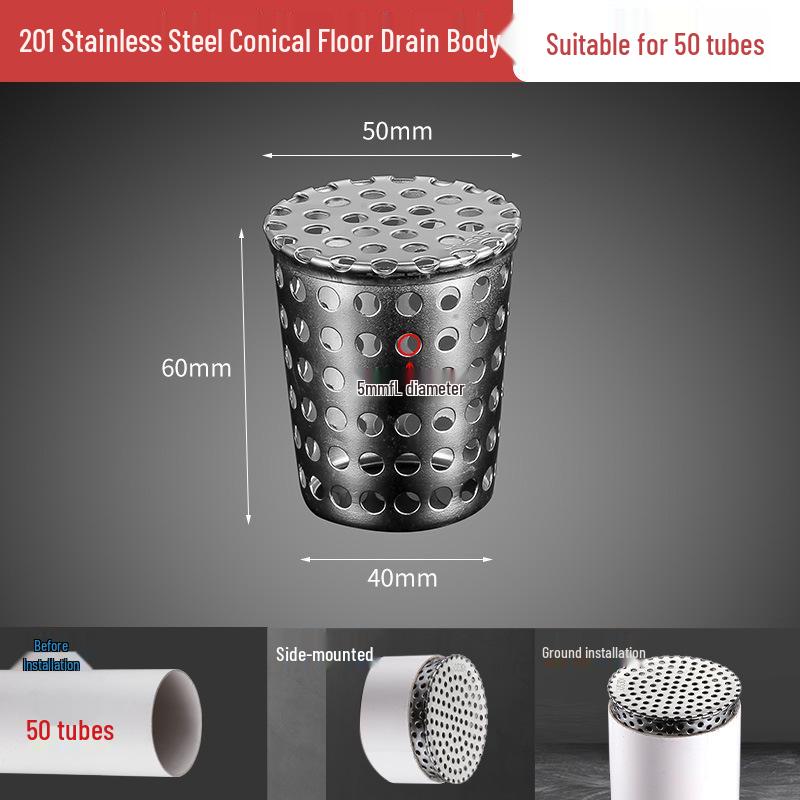 304 Stainless Steel Pipe Drain Outlet Filter Screen and Rat-Proof Mesh Cover.