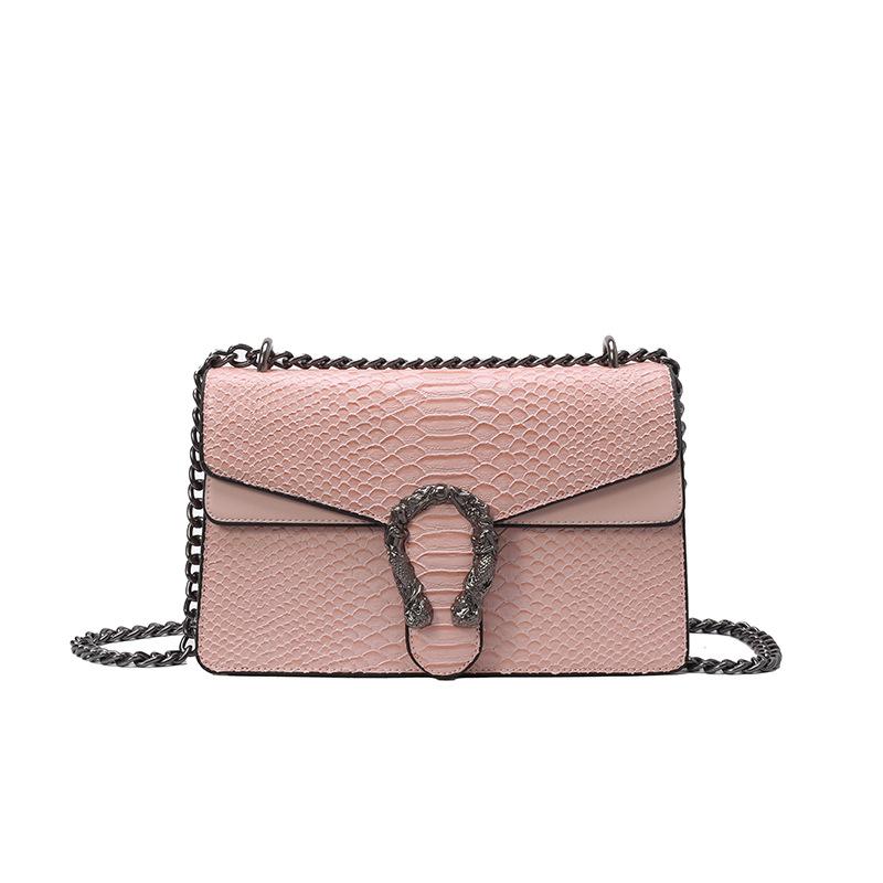 New Fashionable High-end Snake Pattern Bacchus Bag Single Shoulder Crossbody Trendy Women's Bag