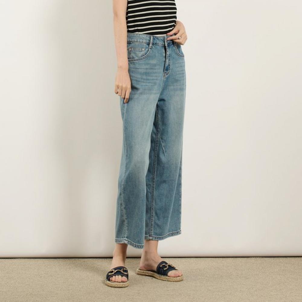 

Bcbg Wide Denim Pants B5f7p355 Blue (53)/66