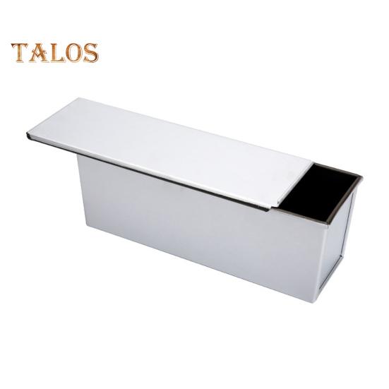 Moule à pain grillé avec couvercle Revêtement antiadhésif Récipient à pain en alliage d'aluminium pour une cuisson saine Sandwich Toast Four Ustensiles de cuisson