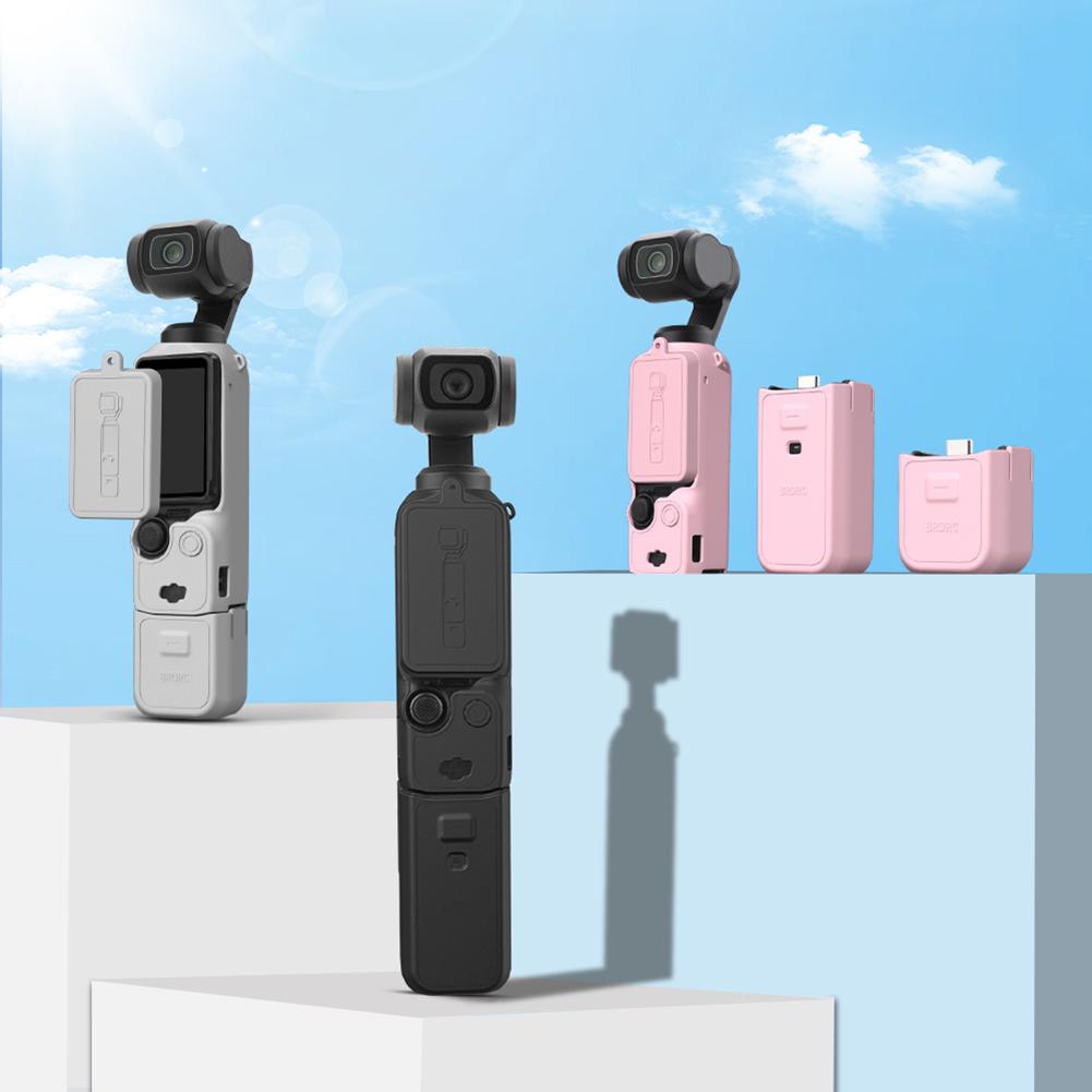DJI Osmo Pocket 3 Gimbal Aksiyon Kamerası için Silikon Kılıf Koruyucu Kılıf Çizilmez Koruyucu Kılıf