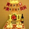 24Pcs Flameless Led Candle For Home Christmas Party Wedding Decoration Heart-shaped Electronic Battery-Power Tealight Candles