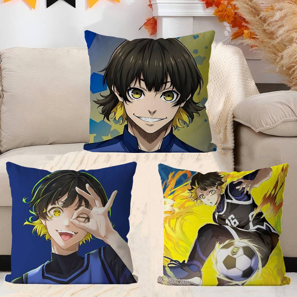 Bachira M-meguru Poduszka Poduszka Anime Poduszka na Sofę Poduszka Pod Głowę Poszewka na Poduszkę Poszewka na Poduszkę 45x45 Cm Moda