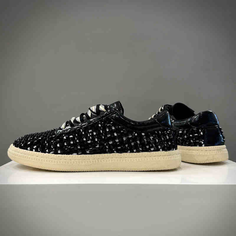 Fashion Luxury New Designer Men's All Match Glitter Charm Rhinestone Causal Shoes Flats Male Walking Sneakers Zapatos Hombre