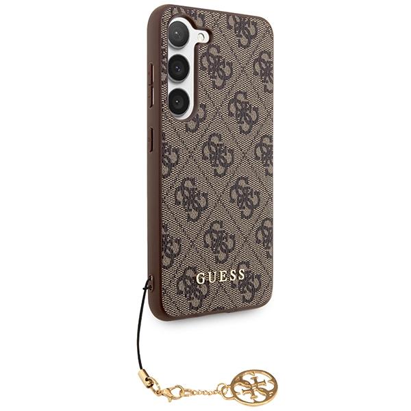Guess Guhcs24Sgf4Gbr S24 S921 Brązowy/Brown Hardcase 4G Charms Collection