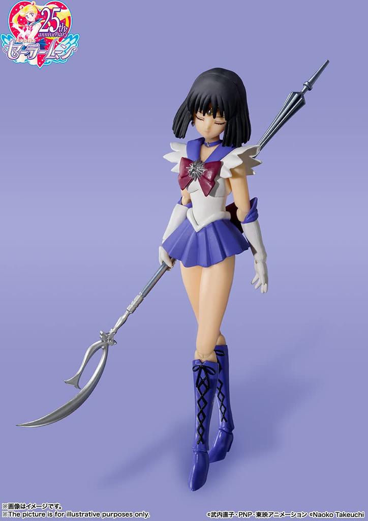 TAMASHII NATIONS Sailor Moon R Sailor Saturn Color 130mm painted movable figure S.H.Figuarts -Animation Edition- Approx. PVC&ABS