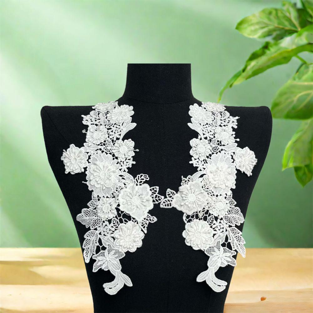 Handmade Sew On Patches Mesh Embroidery Embroidery Appliques  Bridal Wear
