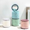360 ° Rotating Jewelry Box Standing Holder Multi-layer Classified Dustproof and Moisture-proof Compartment Design Storage Box