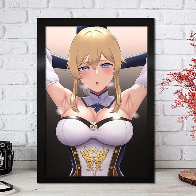 Genshin Impact Canvas Poster HD Game Character Painting Anime Girl Wall Art Print Dormitory Picture