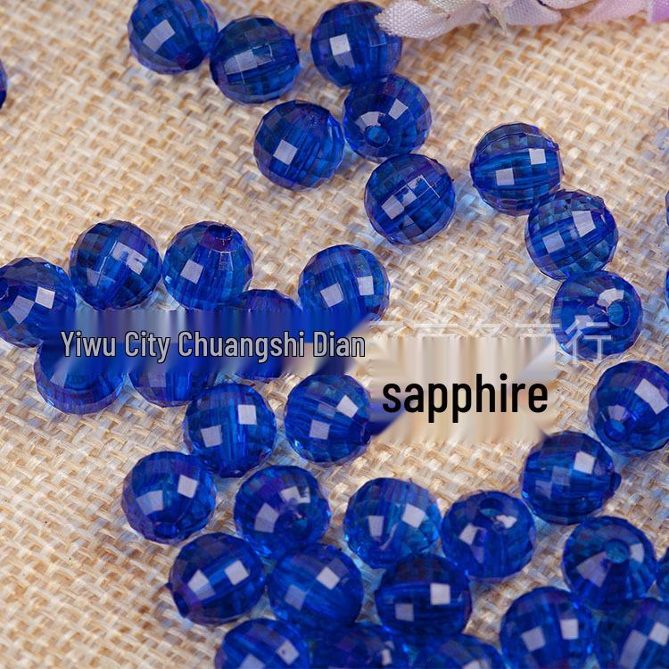 6-30MM Transparent Earth 96-Facet Acrylic Beads for Door Curtains & DIY Bracelets