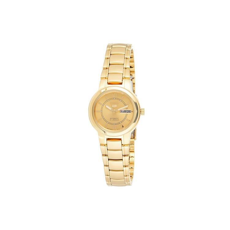 

SEIKO 30m Water Resistant Automatic Mechanical Movement Stainless Steel Strap Watch 25*11mm SYME58 Gold Dial
