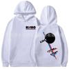 Vintage American Style Printed Hoodie Men Women Casual Loose Fit Pullover Sweatshirt Streetwear Top