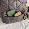 Nylon Padded Coat Backpack Solid Color Student Schoolbag Space Cotton Shoulder Bag  Outdoor