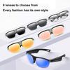 New Smart Glasses Fashion Sport UV Protection Lenses Outdoor Cycling Hiking Driving HD Call Noise Reduction Goggles Lightweight
