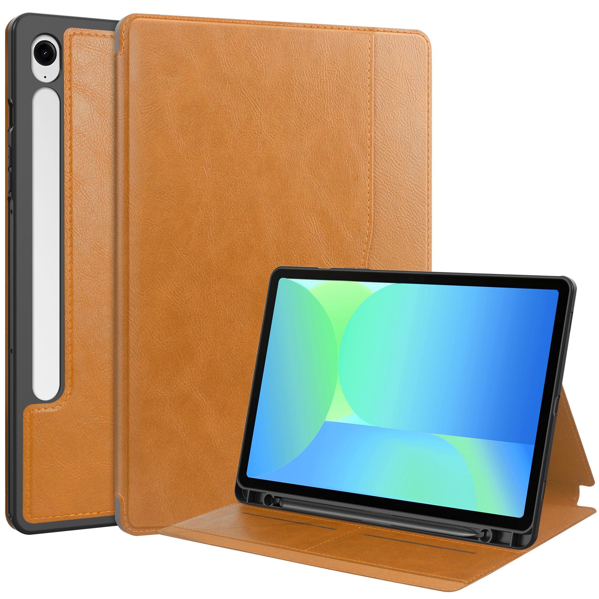 

Чохол для Samsung Galaxy Tab S10 Lite/S10 FE/S9 FE, ударостійкий, шкіряний, з функцією автоматичного пробудження/сну, підставка, обкладинка C