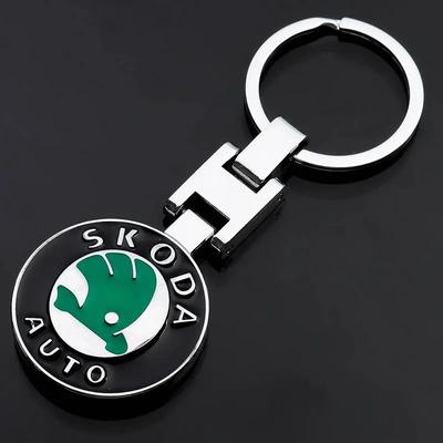 2025 Hot Car Emblem Keychain Styling Key Ring Accessories For Skoda Octavia Kodiaq Fabia Superb Yeti Enyaq Rapid Kamiq Karoq Der