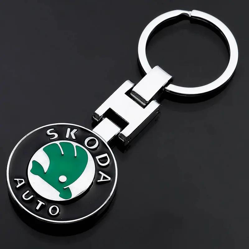 2025 Hot Car Emblem Keychain Styling Key Ring Accessories For Skoda Octavia Kodiaq Fabia Superb Yeti Enyaq Rapid Kamiq Karoq Der