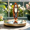 2D Flat, 1pc Halloween Ghost Aluminum Ornament, Circular Wall Craft, Suitable for Wreath Center, Wall And Room Decor - Durable, Easy-To-Clean Holiday