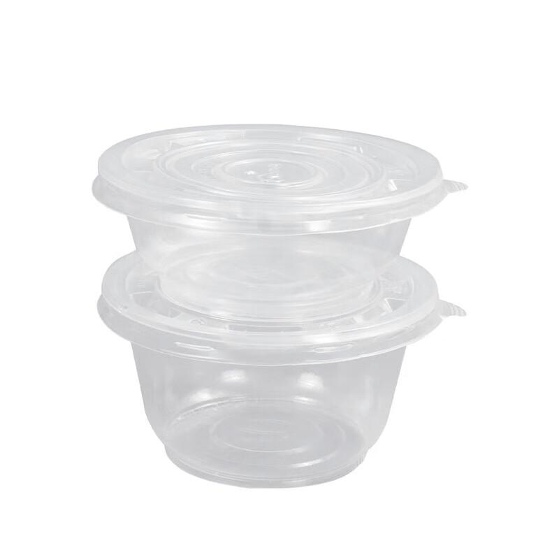 Disposable Round Plastic Takeaway Soup Bowl with Lid