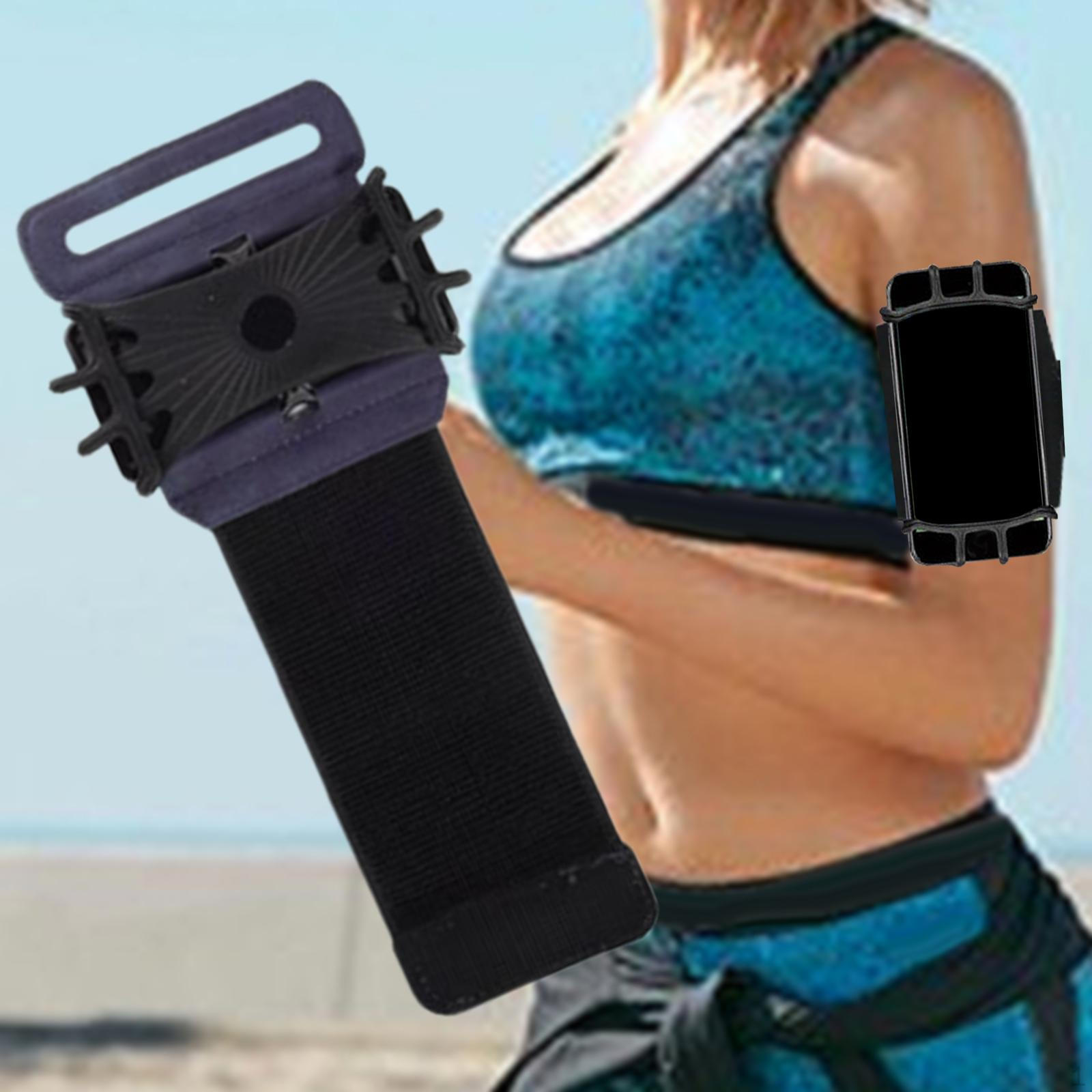 

Аксессуары для телефонных повязок на руку, устойчивая вращающаяся практичная ударопрочная повязка на руку для мобильного телефона для кемпинга Blue 27x12cm