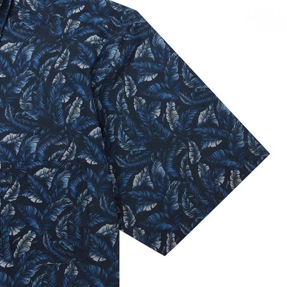 RENOMA Regular Fit Plant Print Mesh Ss Shirt [rpusg1272 Ny]