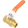 Ball Valve Dual-direction Water Valve DN15 1/2-Inch Male and Female Thread Brass Pipe Valve with Lever Handle