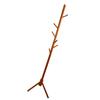 Clothes Tree Solid Wood Round Corner Simple Fashionable Beautiful Coat Hanger for Living Room Honey Color