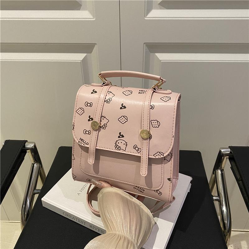 

Рюкзак Hello Kitty новый трехмерный колледжский стиль милый школьный рюкзак большой вместимости сумка с принтом женский розовый