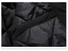 Men's Long Cotton Coat with Big Fur Collar, Thickened, 2018 Fashion.