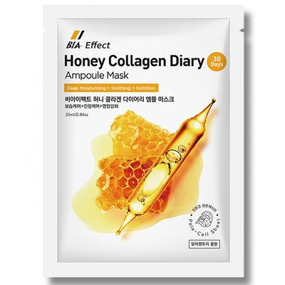 BI EFFECT Honey Collagen Ampoule Mask Pack Premium 25ml Beauty in Asia, 1 confezione, 100 pezzi