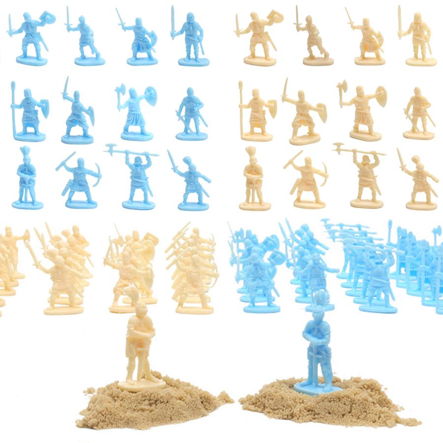 25/100pcs Mini Medieval Soldier Model for Military Game Simulation War History Lovers Collection Party Supplies XJM