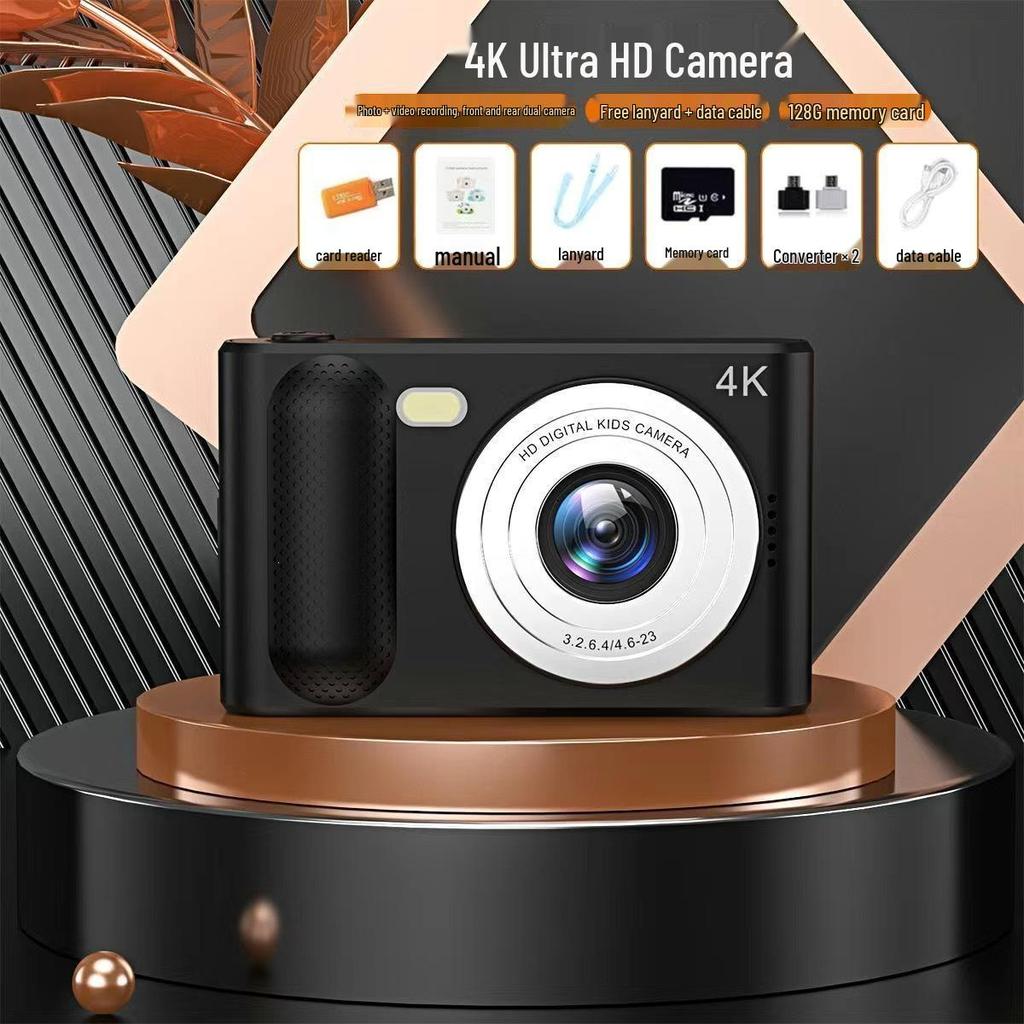 Appareil photo numérique portable rétro double CCD 100 MP pour étudiants
