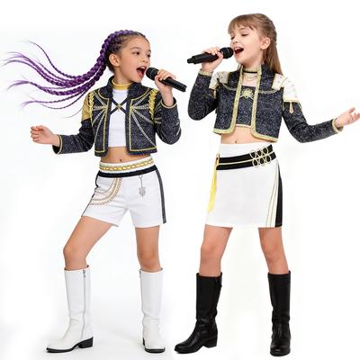 Beliebte Rumi Mira Cosplay-Kostüme, Film K-Pop Cosplay Druck-Sets, Bühnenauftritts-Kostüme, Halloween-Party-Kostüm-Sets