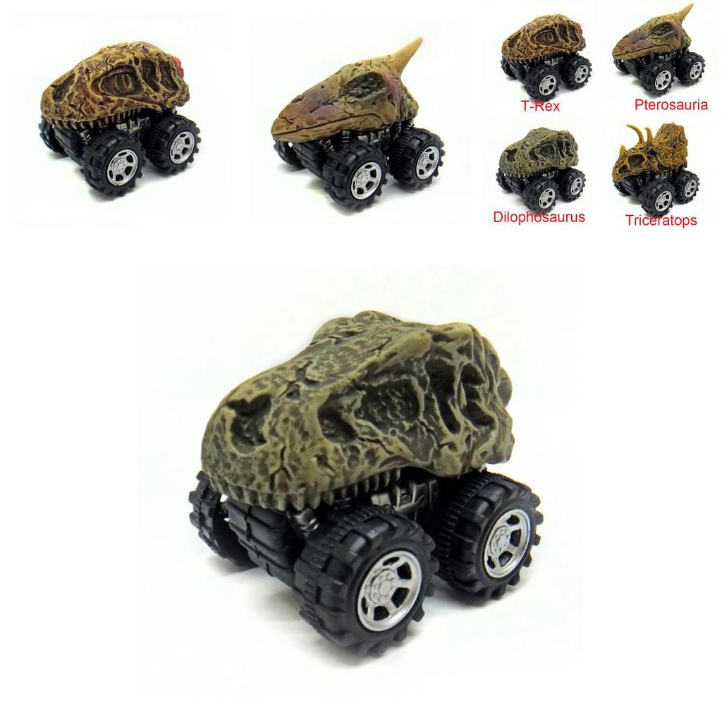 Mini Dinosaur Skeleton Car Models Premium Quality Pull Back Car Toys Gift For Kids And Boys
