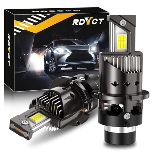 

D2S LED headlight, plug-in, vehicle inspection compliant, super bright, D2S LED bulb, integrated, no wiring, 20000lm, 6500K, 35W, with fan, built