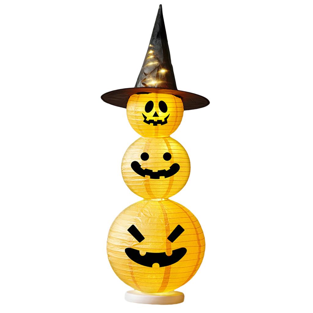 Halloween Decorative Pumpkin Lantern with Light LED Pumpkin Lantern Halloween Pumpkin Light for Indoor Outdoor Home Party Yard