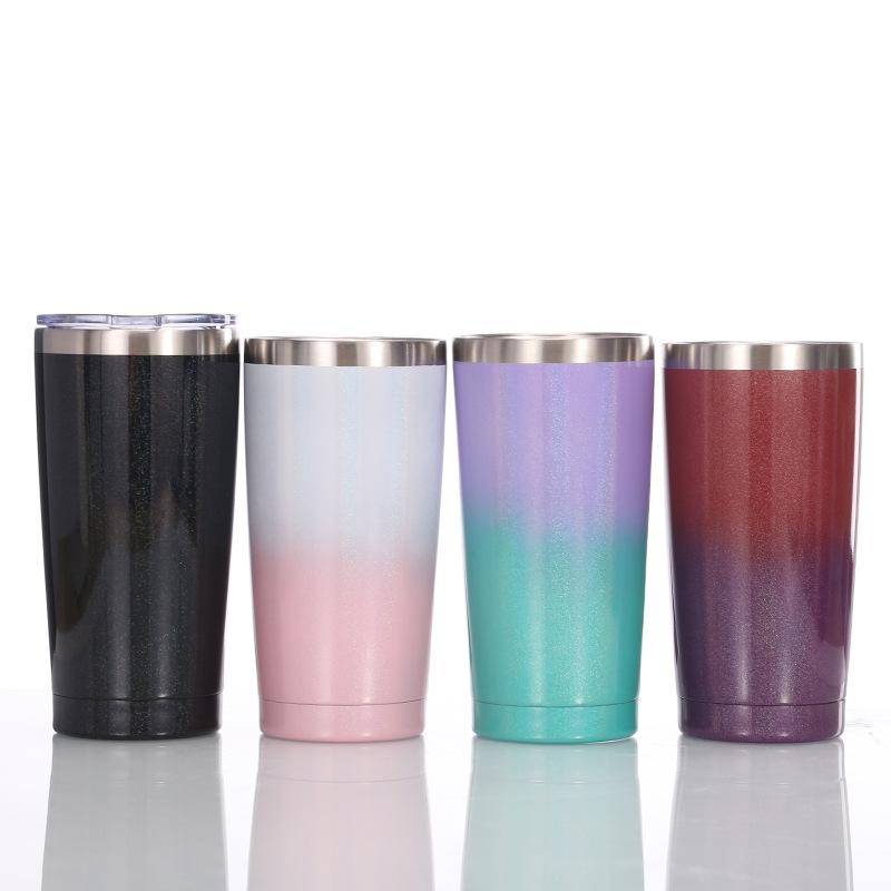 20Oz Car Cup 304 Stainless Steel Double-Layer Vacuum Car Ice Cup, American Coke Cup