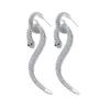 Elegant Alloy Snake Earrings For Women Trendy Zodiac Animal Design 2022 Winter Fashion