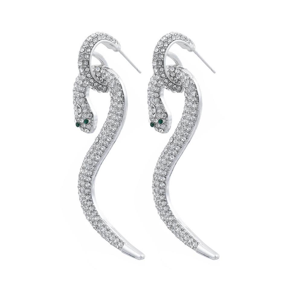 Elegant Alloy Snake Earrings For Women Trendy Zodiac Animal Design 2022 Winter Fashion