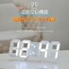 LED radio stylish interior decoration for your 3D digital alarm table wall practical and snooze 4 levels of brightness automatic calibration time