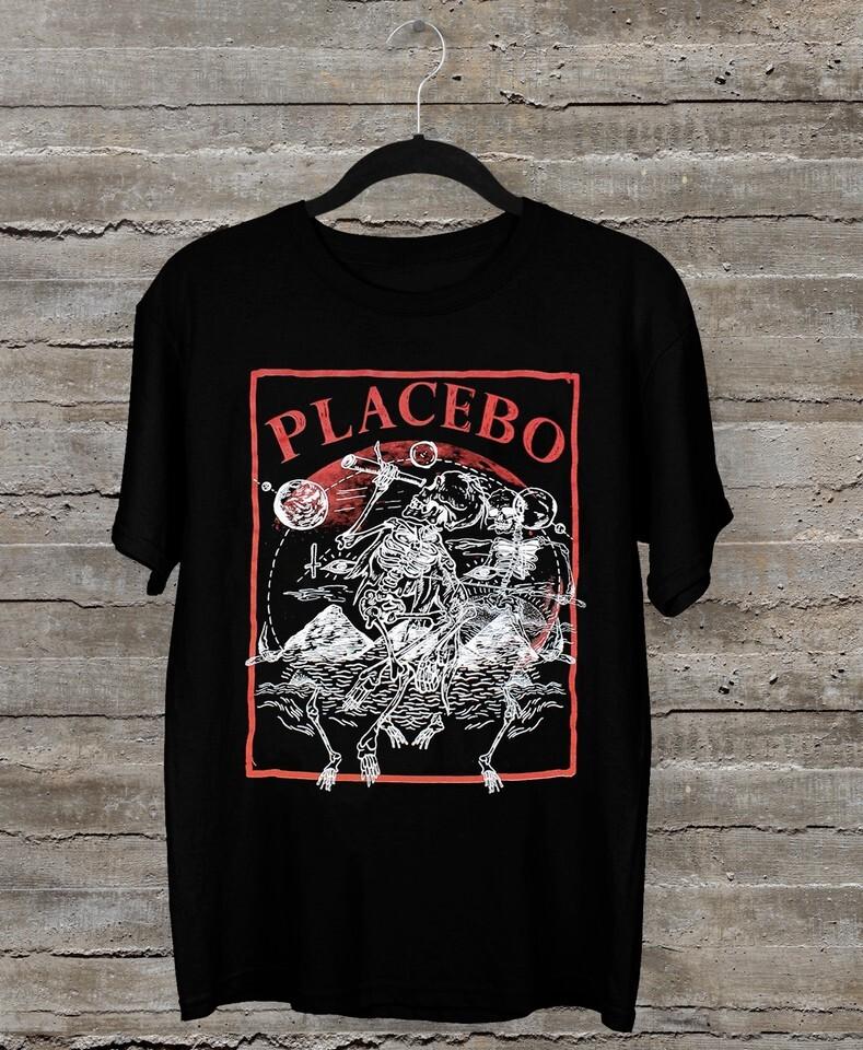 Placebo Astro Skeletons Tee Shirt Short Sleeve Black All Size GC1485 M