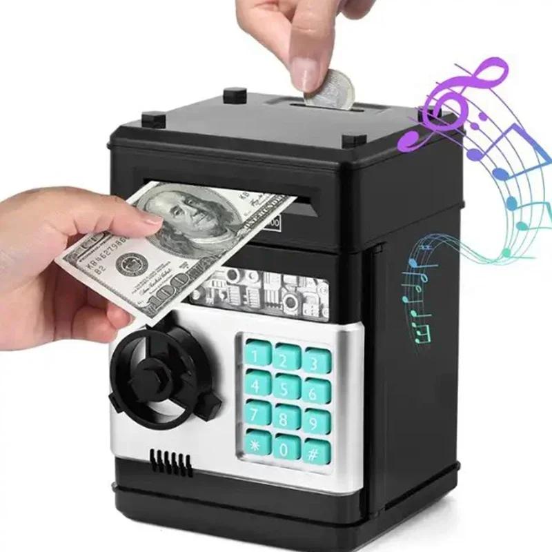Non-Toxic Pretend Play Creative Bank Automatic Mini Safe Coins Cash Saving Password Counter Code Lock Piggy Bank Kids Money Banking Toys