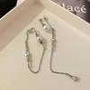 New Summer Fashion Asymmetric Pearl Long Tassel Earrings For Women Korean Style A Two-wear Drop Chain Jewelry Accessories Gifts