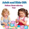 Trending Nee Doh Jellyfish & Cube Squish Toy, Soft Jelly Squeeze Stress Relief Fidget Toy, Sensory NeeDoh for Kids & Adults!!!