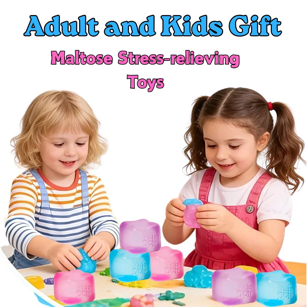 Trending Nee Doh Jellyfish & Cube Squish Toy, Soft Jelly Squeeze Stress Relief Fidget Toy, Sensory NeeDoh for Kids & Adults!!!