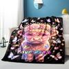 1PC Custom Name Pink Cow Heart Glasses Blanket Versatile,all-season Throw Suitable for the Living Room,bedroom,camping,travel,and Gift