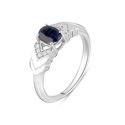 Stříbrný prsten s přírodním safírem 1,058ct (2103738)